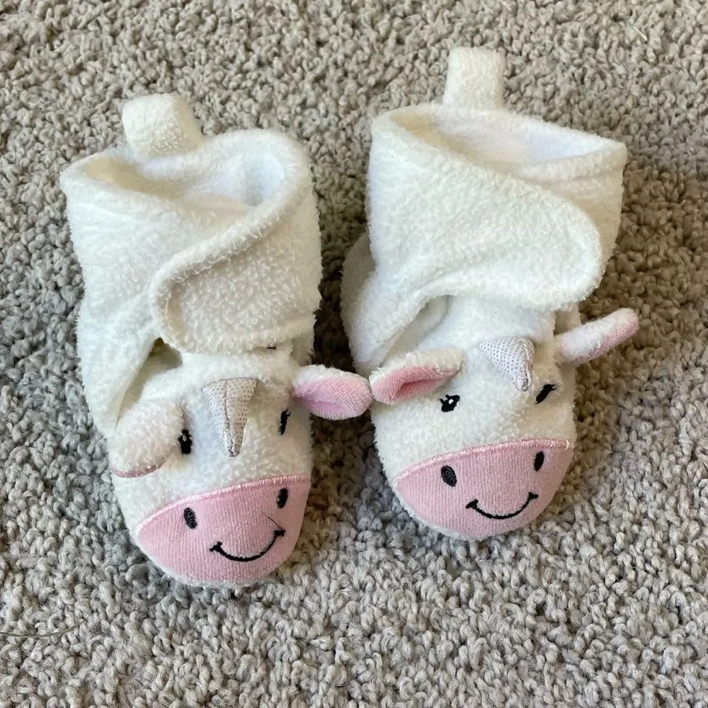 0-6 Month Baby Girl Unicorn Shoes - Picture 1 of 3